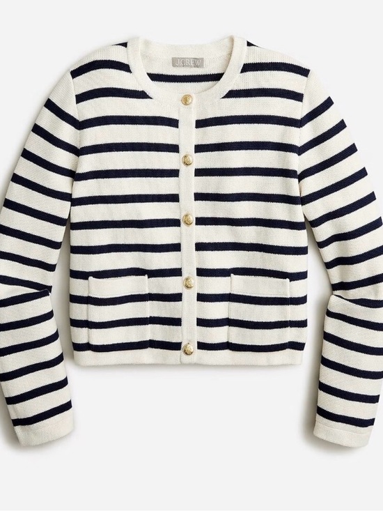 J. Crew Sweaters - J. Crew Emilie sweater lady jacket in stripe